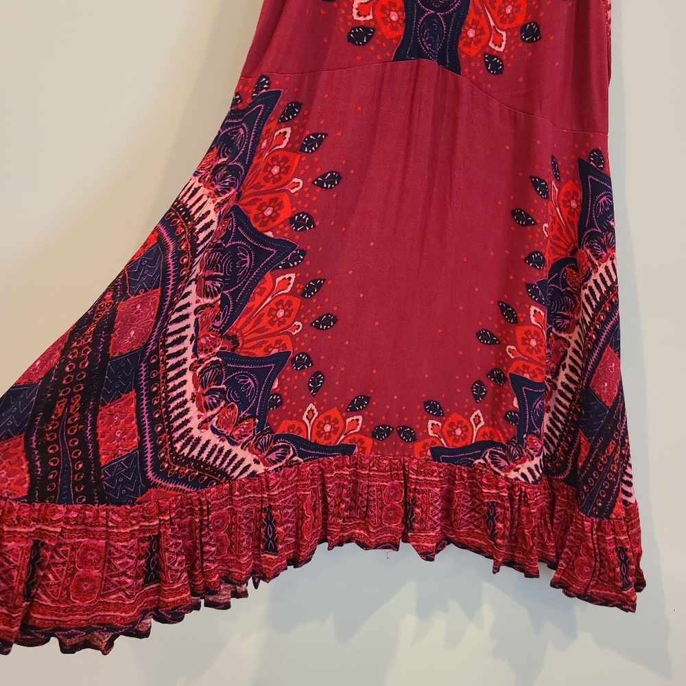 Free People Steal The Sun Printed Halter Mini Dress - Picture 4 of 9